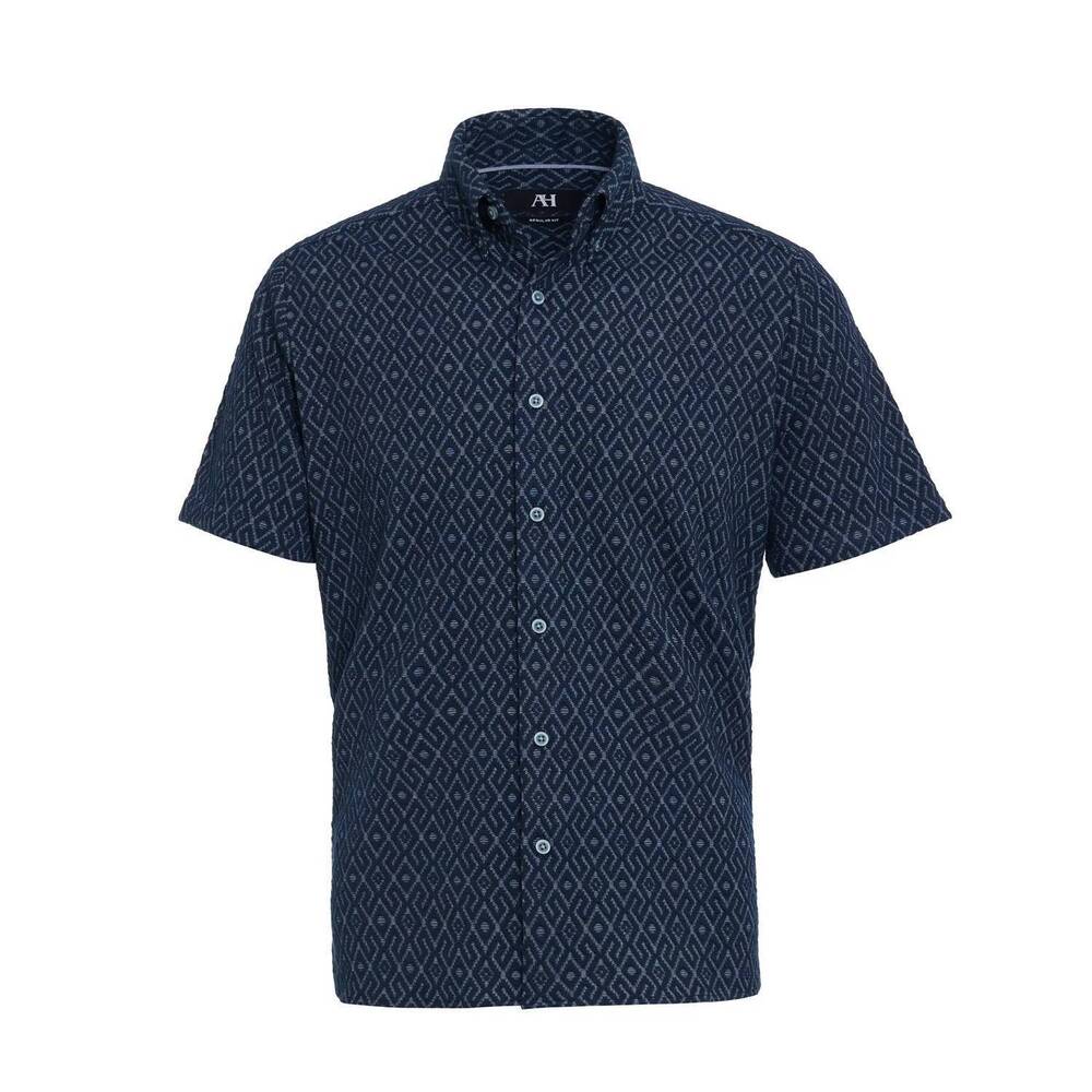 NEW AMERICAN HERITAGE men's knit shirt in diamond